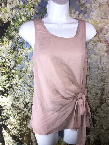 Inc PL NWT Ethereal Side Tie Sleeveless Top Washed White - Picture 3 of 10