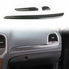 Carbon fiber Control Dashboard Cover Trim Bezels Interior for 2011+ Chrysler 300