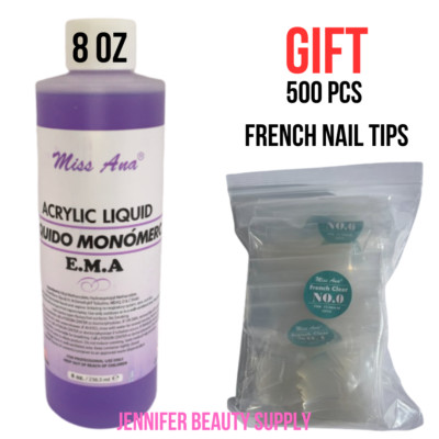 EMA ACRYLIC LIQUID MONOMER PROFESSIONAL ACRYLIC NAIL SYSTEM  8 OZ | US SELL