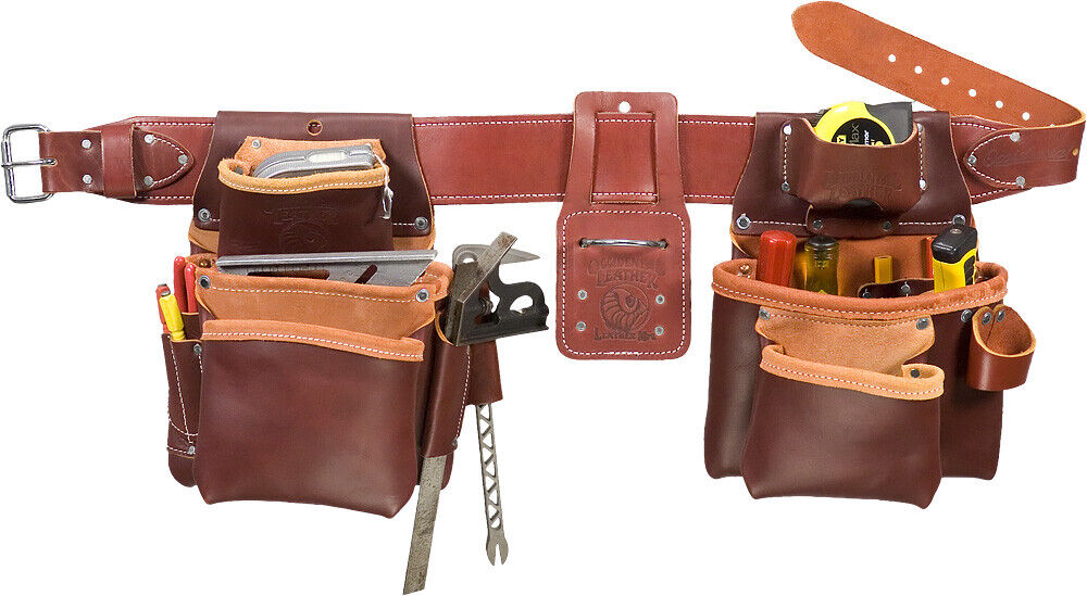 Occidental Leather 8080DBLH M Oxylights Framer Tool Belt Set With Left  Handed Double Outer Bag