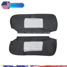 2x Black Sun Visor Replacement Cover Skin Leather For 1993-2002 Camaro Firebird 2x Black Sun Visor Replacement Cover Skin Leather For 1993-2002 Camaro Firebird