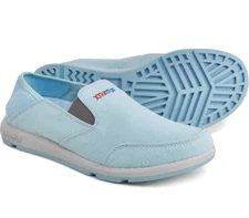 XTRATUF Boat Deck Slip On Work Shoes Sneakers Yellowtail Sky Blue Womens Size 9