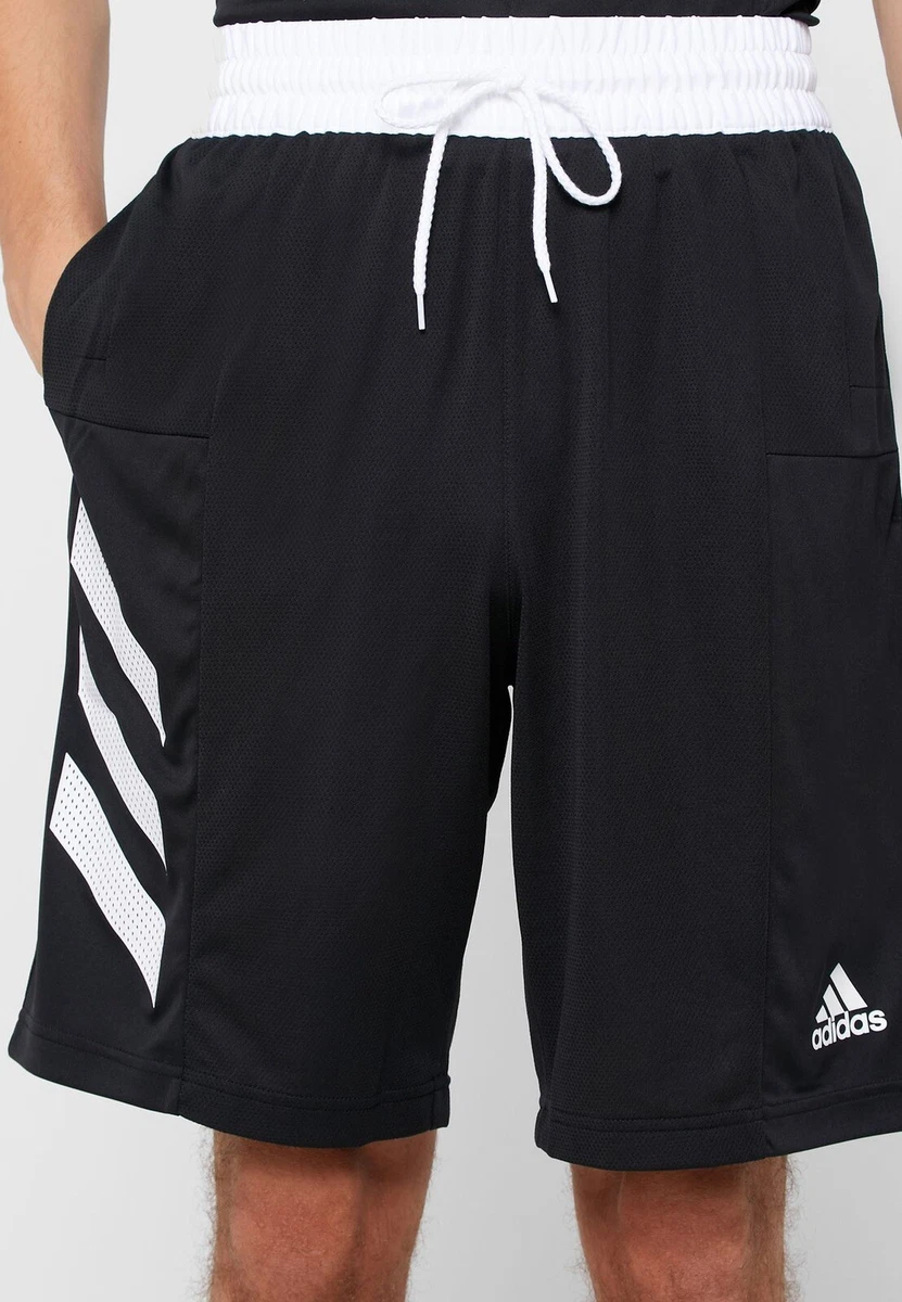 Adidas Mens Sport 3 Stripes Athletic Basketball Shorts DX6656