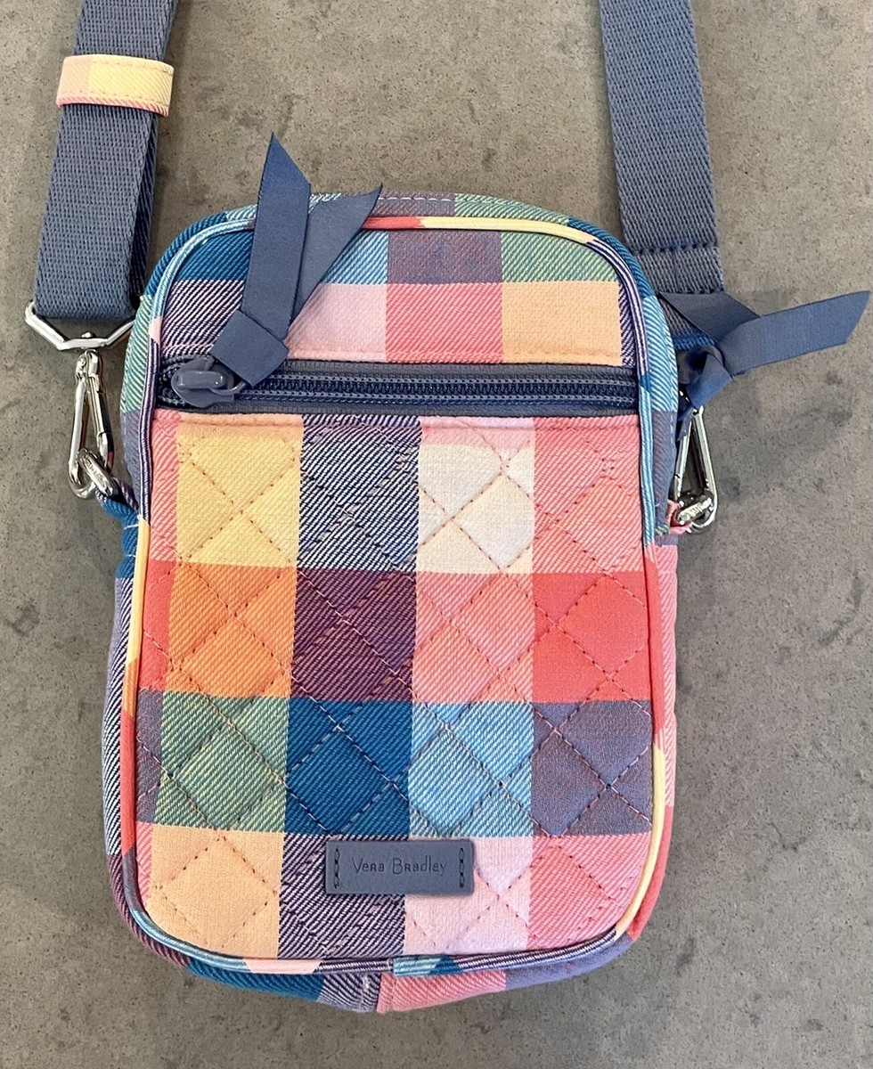 RFID Vera Bradley Small Convertible Crossbody Tropics Plaid