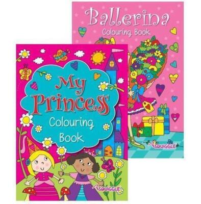 Children's Ballerina & Princess Colouring Book Kid's Activities Crafts A4 Books