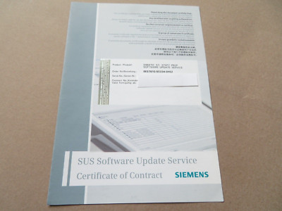 New Siemens Simatic S7 Step 7 Professional Software Update Service License