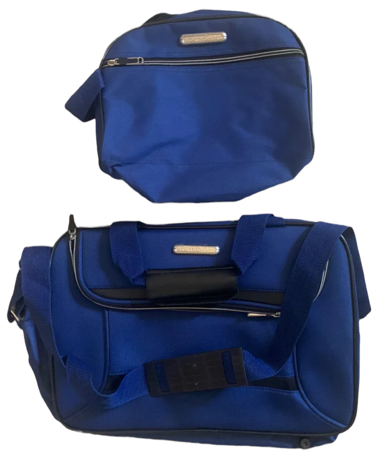 North Shore Luggage Set carry-on Bag Computer Bag Soft Case Bright Blue New