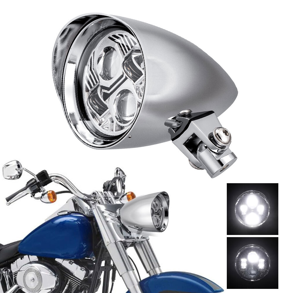 hella ビンテージライト　【ハーレーダビットソン】 Bullet Headlight Head Lamp For Harley Sportster XL Dyna Softail