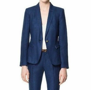 blazer blu zara