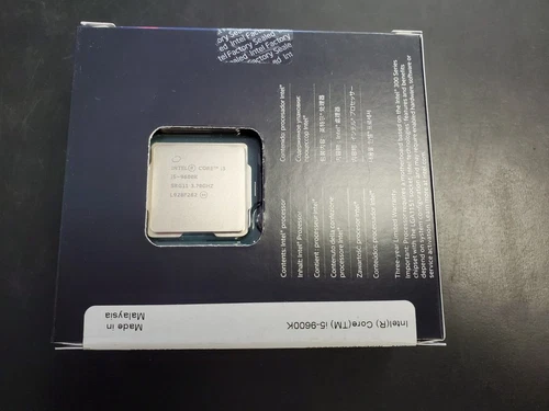 Intel Core i5 9600K 3.70GHz 9M Cache 6-Core CPU Processor LGA1151 95W SRELU BOX - Picture 4 of 4