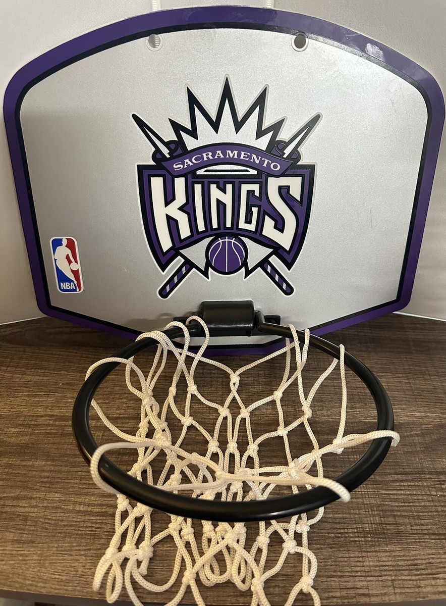NBA Sacramento Kings Graphic Logo Trash Can Backboard Hoop and Net