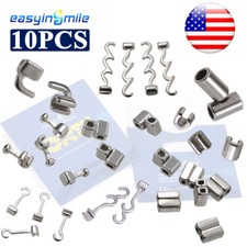 10 Pezzi Ganci Crimpabili Orto Dentale Scorrevoli/Cross/MINI/Sliding/Split Stops/Doppi