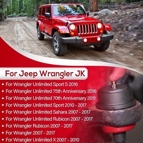 10626 Heavy Duty Ball Joints for Jeep Wrangler JK 2007-2018 Dana 30 & 44 Axles - Picture 4 of 10