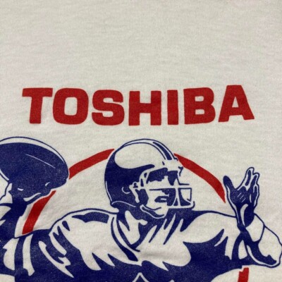 90sヴィンテージTOSHIBA NFLTシャツ アメフト 企業　東芝 90sヴィンテージTOSHIBA NFLTシャツ アメフト 企業 東芝 NFL