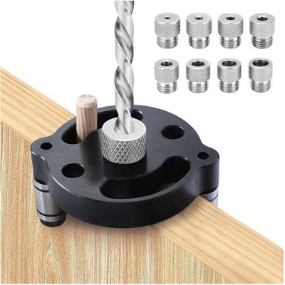Bohrhilfe Set Vertikalbohrung Mittenfinder Holz DIY Werkzeug 8er Pack