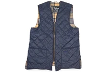 Barbour Waistcoat Zip Quilted Vest Liner A856 Classic Tartan England Size 38