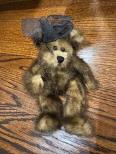 Vintage Progressive Plush Fully Jointed Brown Bear Soft