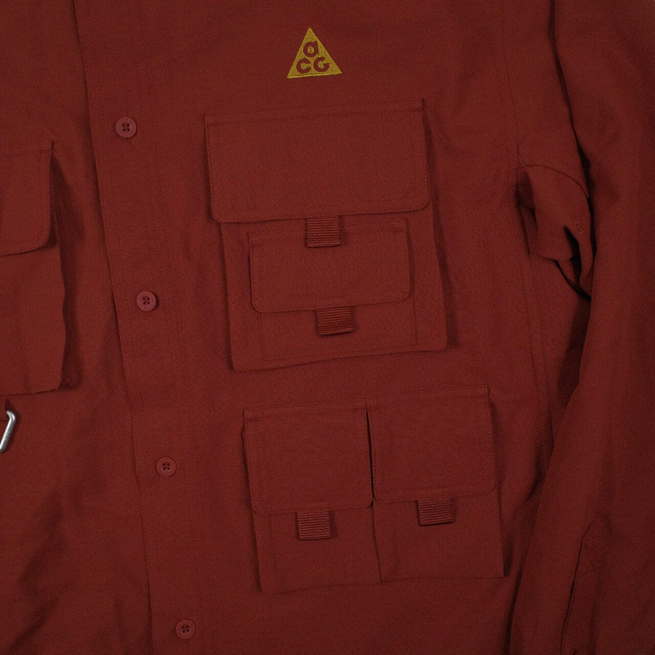 Nike ACG Dri-FIT UV Dev Trail Track Set Full Long Sleeve Button Up Pants Brown M image 6