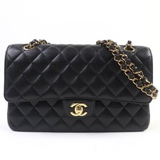 Chanel Matrasse 25 Caviar Shoulder Bag Women Black One Size