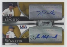 2010 Bowman Sterling Gold Refractor 41/50 Sean Gilmartin Jason Esposito Auto 0m8
