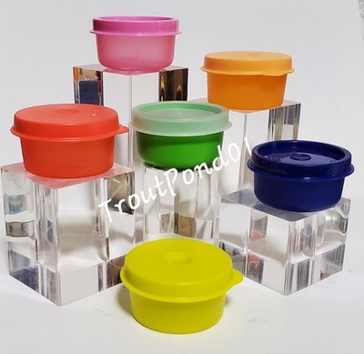 Tupperware Smidgets Tiny Treasure Mini Bowls Set of 6 RANDOM LOT Colors #1 New