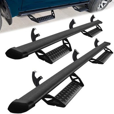 Fit 07-21 Toyota Tundra Double Cab Cab 3'' Running Board Nerf Bar Drop Step Black