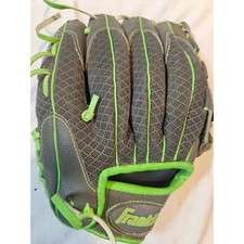 Franklin Infinite Web Youth Baseball Glove Grey Neon Green Little Minor League
