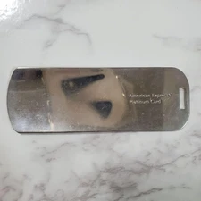 American Express Amex  Platinum Card Novelty Silver Color Shoehorn