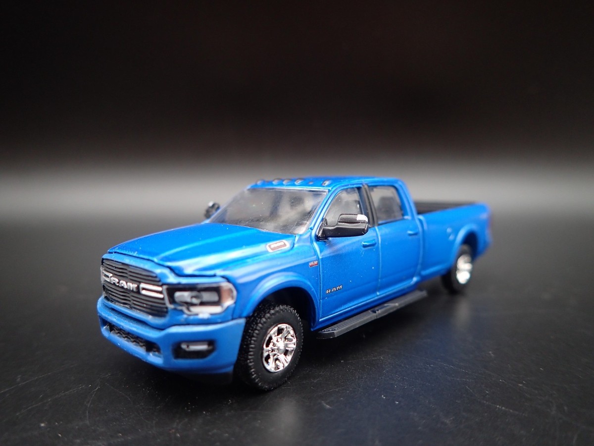 Greenlight 1/64 Diecast Model – 2021 Ram 3500 Big Horn Sport 4x4 Truck, Hydro Blue, All Terrain Series - View #7
