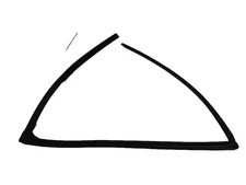 Rear Driver Door Window Glass Run Channel Seal 2019-2025 Toyota Rav4 OEM