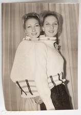 SILVER PRINT France TWIN MODELS FRANCE AND FRANCOISE 13X18cm 1960