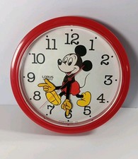 Lorus Quartz-Mickey Mouse Wall Clock 10.5" By The Walt Disney Company/Japan
