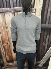 Men’s Vuori Heather Gray “Cypress” 1/4 Zip Sweatshirt Size Large Mint!