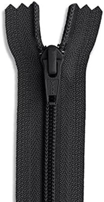 Black Zipper 6'' Nylon Coil 6 Inch Non Separating Zipper Black 6 Inch Sewing Zipp