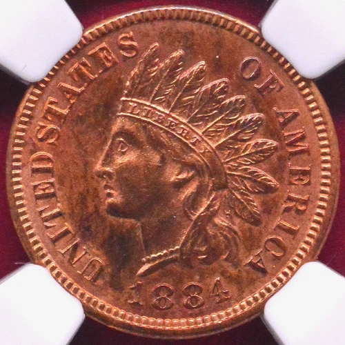 New ListingNGC UNC! 1884 INDIAN HEAD CENT