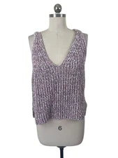 Splendid Collection Y2K Knit Sweater Cami Top Womens Medium Grunge Artsy Fall