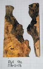 R64 Spalted Maple Burl Live Edge 17 1/4x11x1 1/8 DIY Epoxy River Table 8%mc