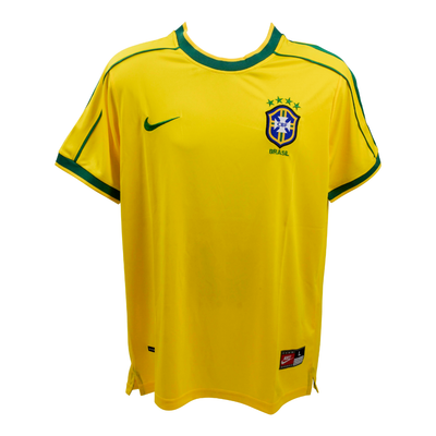 Roberto Carlos Signed Brazil FC Home Soccer Jersey #6 with Beckett