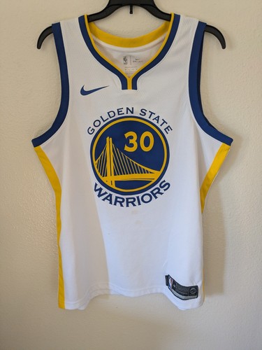 Warriors Steph Curry Jersey Men's Size Large  White 