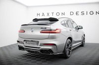 Maxton Design Diffusor Heckansatz Passend FüR Bmw X4 M F98 Schwarz Hochglanz