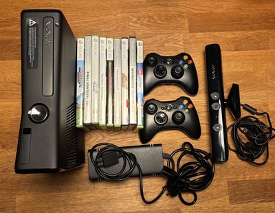 Microsoft Xbox 360 S 4GB Spielekonsole, Kinect, Controller 9x Spiele 