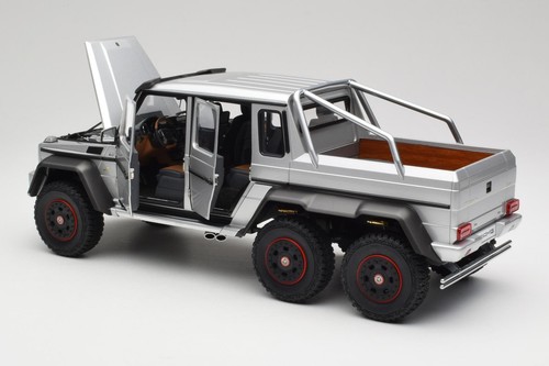 76301 Mercedes G63 W463 AMG 6x6 Iridium Silver AUTOart 1/18 - Picture 5 of 8