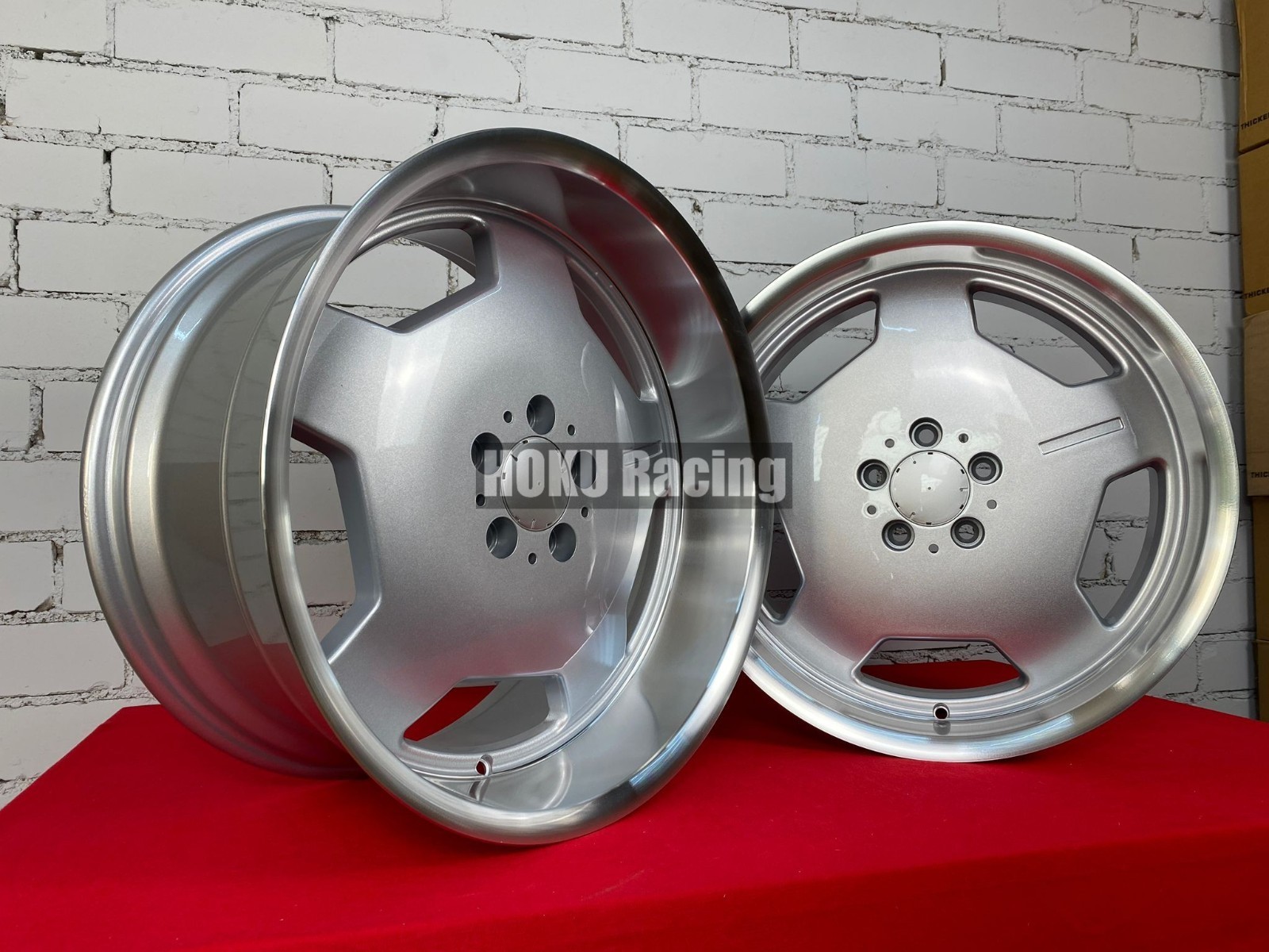 4 cerchi in lega stile AMG AERO 19" 5X112 MONOBLOCCO PIATTO PROFONDO per... foto 4