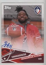 2019 Topps Alliance of American Football Auto Demarcus Ayers #AU-DA Auto h9z