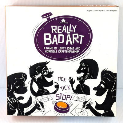Really Bad Art Board Game Gather Round 2016 Wonder Forge COMPLETE Gift