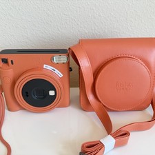 Fujifilm Instax SQUARE SQ1 Instant Camera - Terracotta Orange With Case