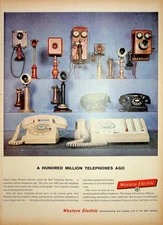 Original 1959 Vintage Telephone Ad: Western Electric, Unit of the Bell System