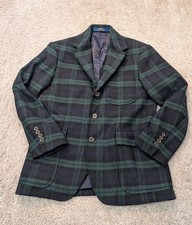 Super  Ralph Lauren Black Watch Check Pattern Jacket 36S