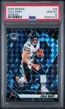 2025 Panini Mosaic - Cole Kmet #48 Genesis Mosaic Prizm PSA 10