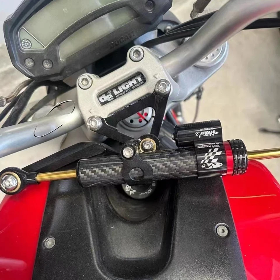 Kit de amortiguador estabilizador de dirección CNC y soporte para Ducati Monster 696 796 795 08-24 Foto 2 de 4